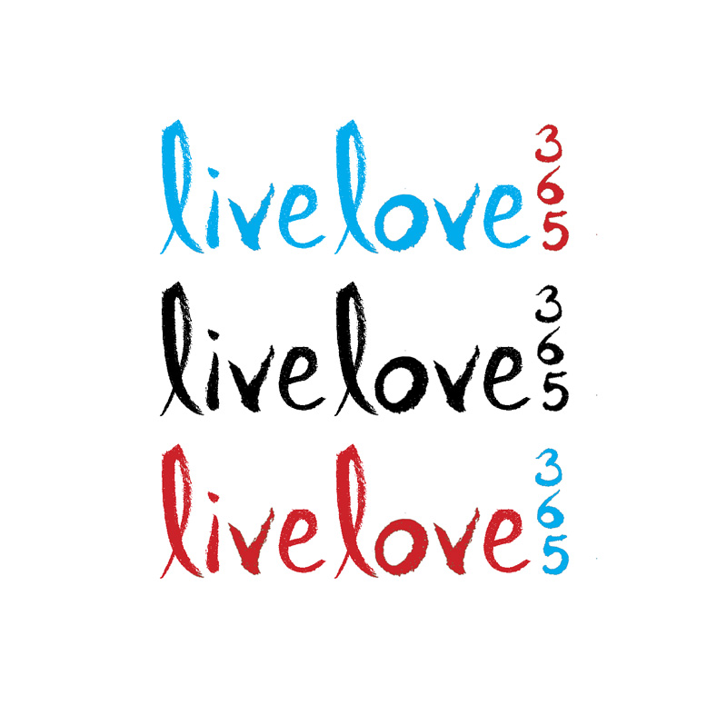 Live Love 365 Logo Design - Jasey Crowl Draws