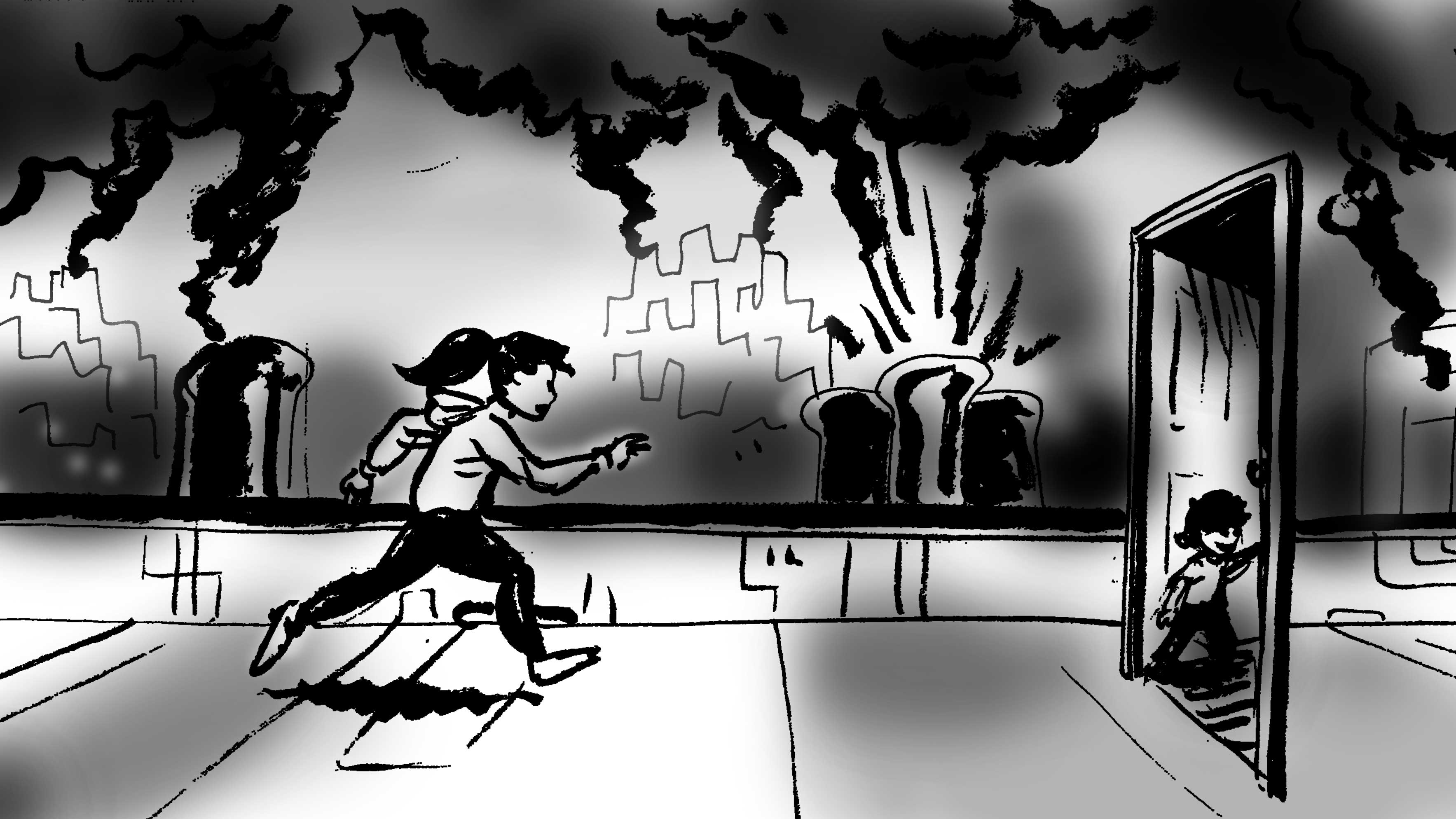 video game storyboard 24 - Jasey Crowl Draws